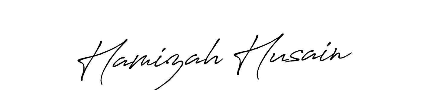 Also we have Hamizah Husain name is the best signature style. Create professional handwritten signature collection using Antro_Vectra_Bolder autograph style. Hamizah Husain signature style 7 images and pictures png