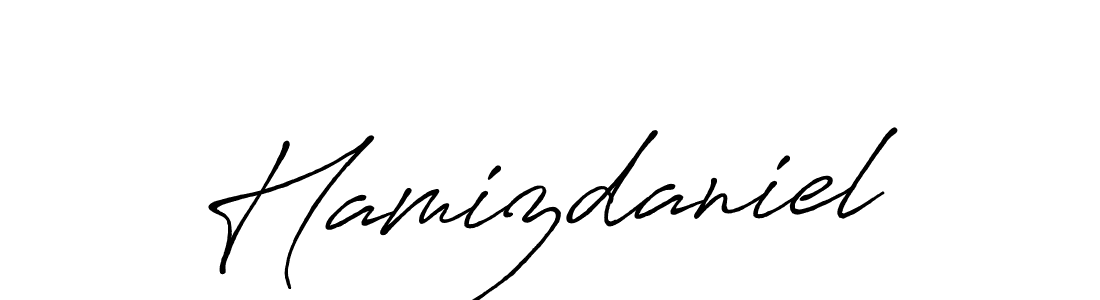 Make a beautiful signature design for name Hamizdaniel. With this signature (Antro_Vectra_Bolder) style, you can create a handwritten signature for free. Hamizdaniel signature style 7 images and pictures png