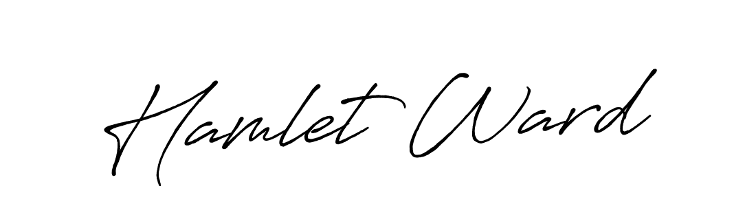 How to make Hamlet Ward signature? Antro_Vectra_Bolder is a professional autograph style. Create handwritten signature for Hamlet Ward name. Hamlet Ward signature style 7 images and pictures png