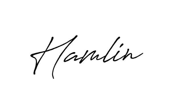 Hamlin stylish signature style. Best Handwritten Sign (Antro_Vectra_Bolder) for my name. Handwritten Signature Collection Ideas for my name Hamlin. Hamlin signature style 7 images and pictures png