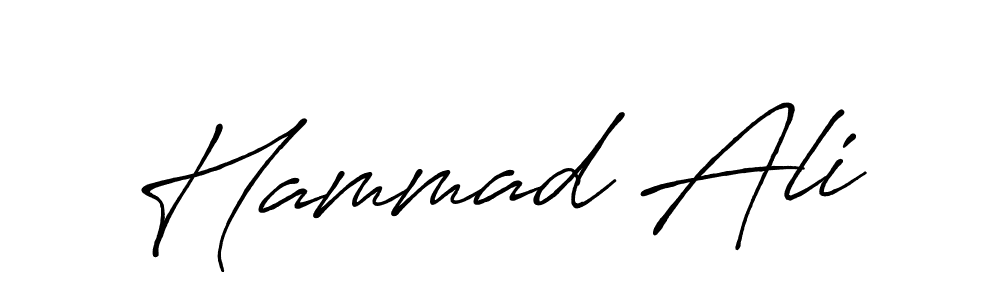 Also we have Hammad Ali name is the best signature style. Create professional handwritten signature collection using Antro_Vectra_Bolder autograph style. Hammad Ali signature style 7 images and pictures png