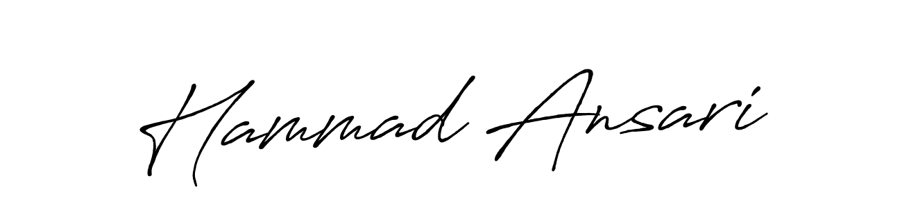 Also we have Hammad Ansari name is the best signature style. Create professional handwritten signature collection using Antro_Vectra_Bolder autograph style. Hammad Ansari signature style 7 images and pictures png