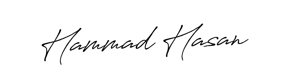 How to make Hammad Hasan signature? Antro_Vectra_Bolder is a professional autograph style. Create handwritten signature for Hammad Hasan name. Hammad Hasan signature style 7 images and pictures png