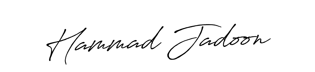 Antro_Vectra_Bolder is a professional signature style that is perfect for those who want to add a touch of class to their signature. It is also a great choice for those who want to make their signature more unique. Get Hammad Jadoon name to fancy signature for free. Hammad Jadoon signature style 7 images and pictures png