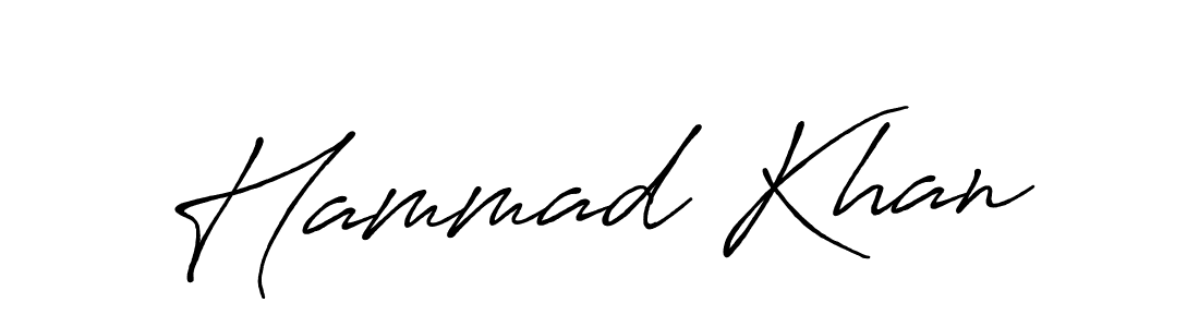 It looks lik you need a new signature style for name Hammad Khan. Design unique handwritten (Antro_Vectra_Bolder) signature with our free signature maker in just a few clicks. Hammad Khan signature style 7 images and pictures png