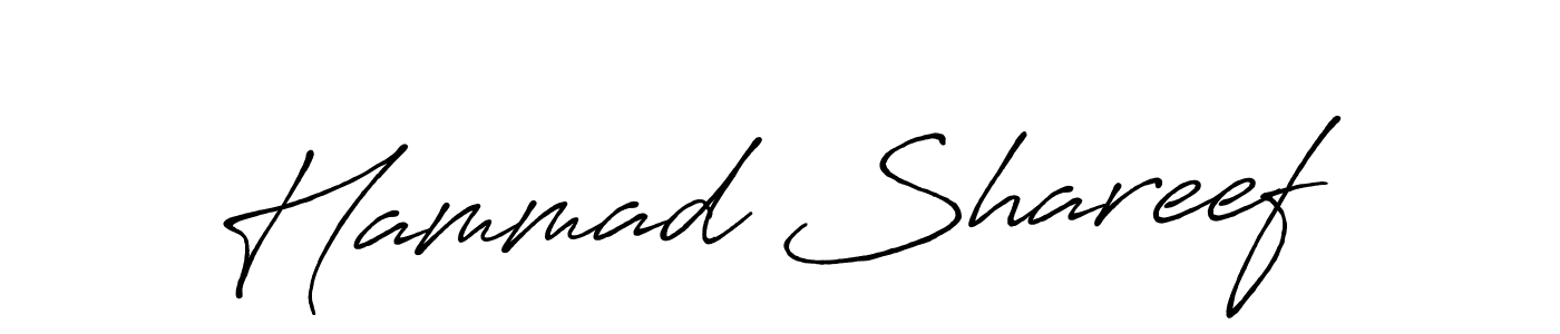 You should practise on your own different ways (Antro_Vectra_Bolder) to write your name (Hammad Shareef) in signature. don't let someone else do it for you. Hammad Shareef signature style 7 images and pictures png