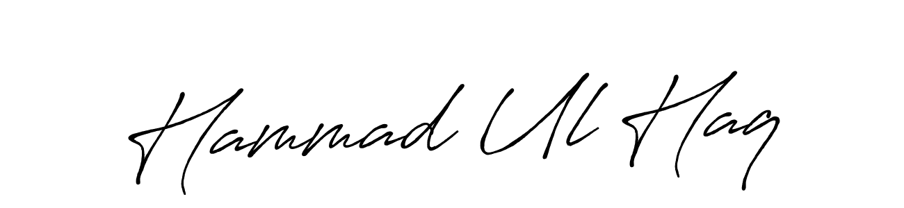 Hammad Ul Haq stylish signature style. Best Handwritten Sign (Antro_Vectra_Bolder) for my name. Handwritten Signature Collection Ideas for my name Hammad Ul Haq. Hammad Ul Haq signature style 7 images and pictures png