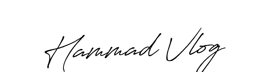 The best way (Antro_Vectra_Bolder) to make a short signature is to pick only two or three words in your name. The name Hammad Vlog include a total of six letters. For converting this name. Hammad Vlog signature style 7 images and pictures png