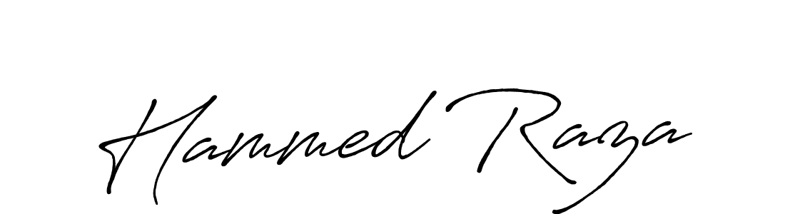 Use a signature maker to create a handwritten signature online. With this signature software, you can design (Antro_Vectra_Bolder) your own signature for name Hammed Raza. Hammed Raza signature style 7 images and pictures png