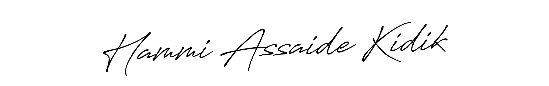 Use a signature maker to create a handwritten signature online. With this signature software, you can design (Antro_Vectra_Bolder) your own signature for name Hammi Assaide Kidik. Hammi Assaide Kidik signature style 7 images and pictures png