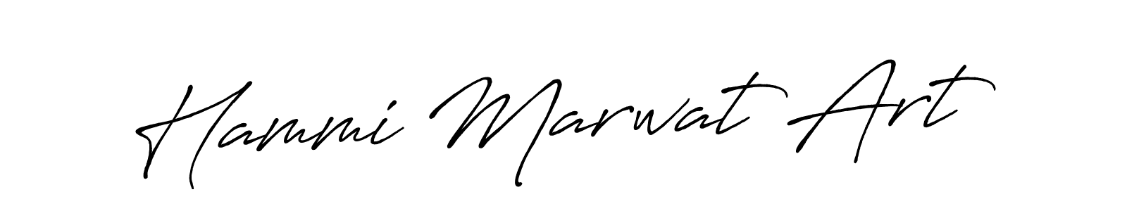 Make a beautiful signature design for name Hammi Marwat Art. With this signature (Antro_Vectra_Bolder) style, you can create a handwritten signature for free. Hammi Marwat Art signature style 7 images and pictures png