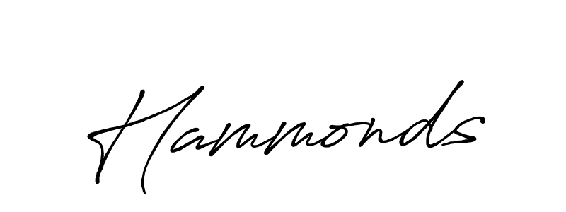 Design your own signature with our free online signature maker. With this signature software, you can create a handwritten (Antro_Vectra_Bolder) signature for name Hammonds. Hammonds signature style 7 images and pictures png