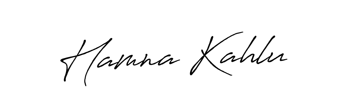 Once you've used our free online signature maker to create your best signature Antro_Vectra_Bolder style, it's time to enjoy all of the benefits that Hamna Kahlu name signing documents. Hamna Kahlu signature style 7 images and pictures png