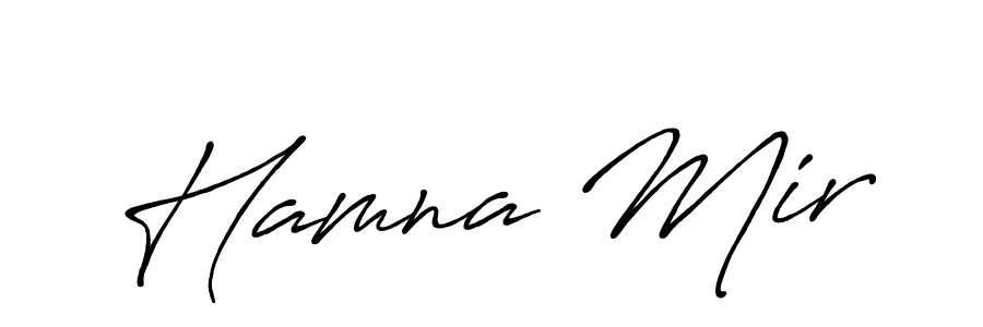 Also You can easily find your signature by using the search form. We will create Hamna Mir name handwritten signature images for you free of cost using Antro_Vectra_Bolder sign style. Hamna Mir signature style 7 images and pictures png