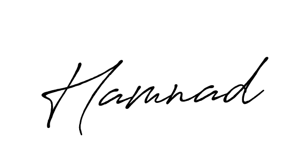 Create a beautiful signature design for name Hamnad. With this signature (Antro_Vectra_Bolder) fonts, you can make a handwritten signature for free. Hamnad signature style 7 images and pictures png