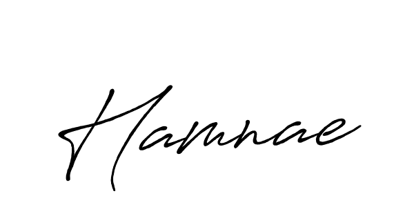 Make a beautiful signature design for name Hamnae. With this signature (Antro_Vectra_Bolder) style, you can create a handwritten signature for free. Hamnae signature style 7 images and pictures png