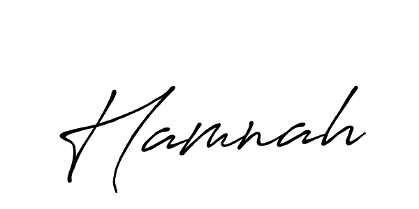 How to make Hamnah signature? Antro_Vectra_Bolder is a professional autograph style. Create handwritten signature for Hamnah name. Hamnah signature style 7 images and pictures png
