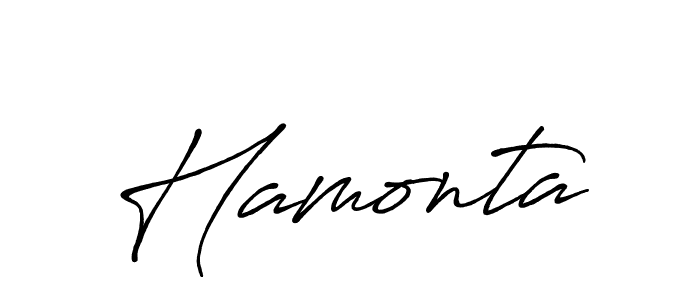 Design your own signature with our free online signature maker. With this signature software, you can create a handwritten (Antro_Vectra_Bolder) signature for name Hamonta. Hamonta signature style 7 images and pictures png