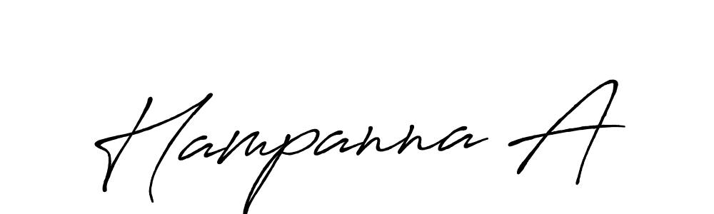 The best way (Antro_Vectra_Bolder) to make a short signature is to pick only two or three words in your name. The name Hampanna A include a total of six letters. For converting this name. Hampanna A signature style 7 images and pictures png