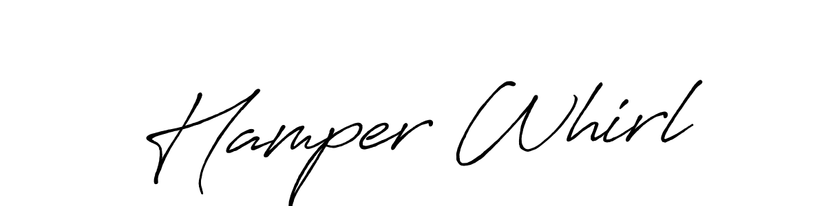 Also we have Hamper Whirl name is the best signature style. Create professional handwritten signature collection using Antro_Vectra_Bolder autograph style. Hamper Whirl signature style 7 images and pictures png
