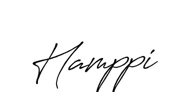 Use a signature maker to create a handwritten signature online. With this signature software, you can design (Antro_Vectra_Bolder) your own signature for name Hamppi. Hamppi signature style 7 images and pictures png