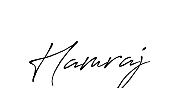 How to make Hamraj signature? Antro_Vectra_Bolder is a professional autograph style. Create handwritten signature for Hamraj name. Hamraj signature style 7 images and pictures png