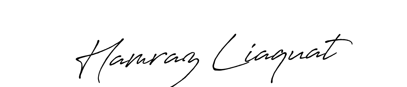 Use a signature maker to create a handwritten signature online. With this signature software, you can design (Antro_Vectra_Bolder) your own signature for name Hamraz Liaquat. Hamraz Liaquat signature style 7 images and pictures png