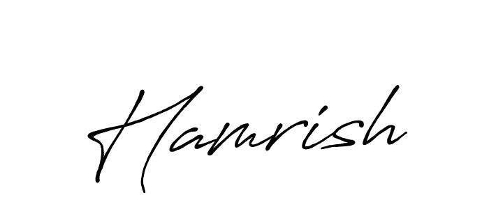 Once you've used our free online signature maker to create your best signature Antro_Vectra_Bolder style, it's time to enjoy all of the benefits that Hamrish name signing documents. Hamrish signature style 7 images and pictures png