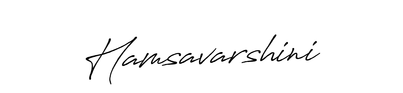 Design your own signature with our free online signature maker. With this signature software, you can create a handwritten (Antro_Vectra_Bolder) signature for name Hamsavarshini. Hamsavarshini signature style 7 images and pictures png
