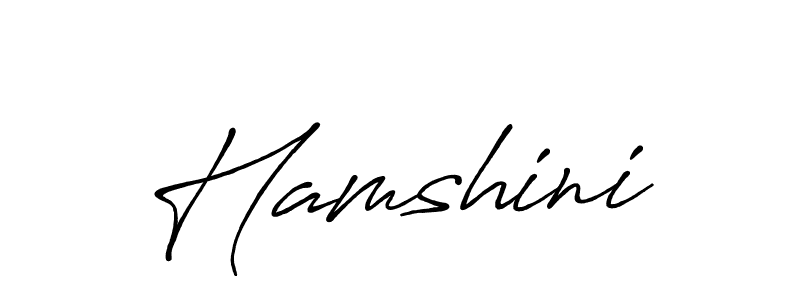 Make a beautiful signature design for name Hamshini. With this signature (Antro_Vectra_Bolder) style, you can create a handwritten signature for free. Hamshini signature style 7 images and pictures png