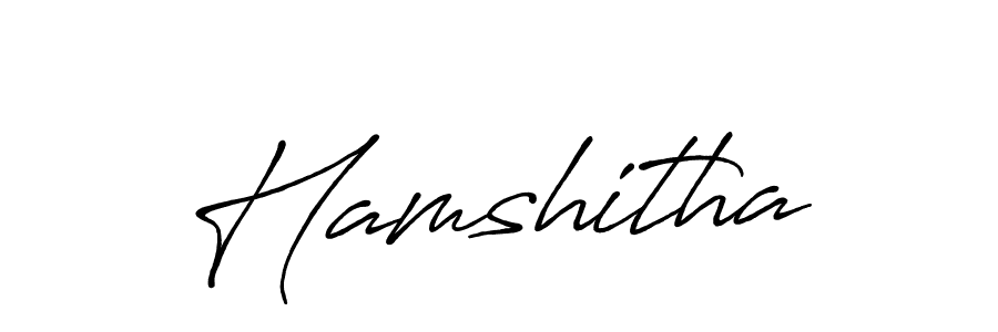 Hamshitha stylish signature style. Best Handwritten Sign (Antro_Vectra_Bolder) for my name. Handwritten Signature Collection Ideas for my name Hamshitha. Hamshitha signature style 7 images and pictures png