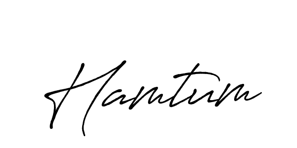 How to make Hamtum name signature. Use Antro_Vectra_Bolder style for creating short signs online. This is the latest handwritten sign. Hamtum signature style 7 images and pictures png
