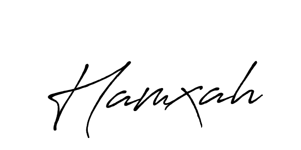 Use a signature maker to create a handwritten signature online. With this signature software, you can design (Antro_Vectra_Bolder) your own signature for name Hamxah. Hamxah signature style 7 images and pictures png
