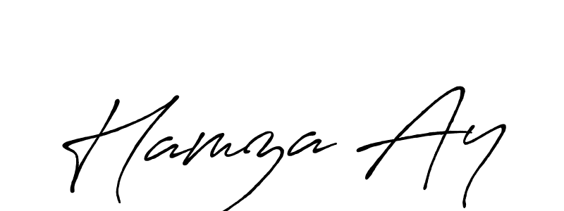 if you are searching for the best signature style for your name Hamza Ay. so please give up your signature search. here we have designed multiple signature styles  using Antro_Vectra_Bolder. Hamza Ay signature style 7 images and pictures png