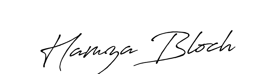 Hamza Bloch stylish signature style. Best Handwritten Sign (Antro_Vectra_Bolder) for my name. Handwritten Signature Collection Ideas for my name Hamza Bloch. Hamza Bloch signature style 7 images and pictures png