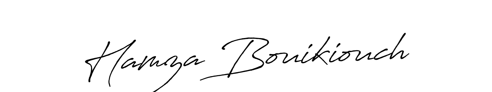 Design your own signature with our free online signature maker. With this signature software, you can create a handwritten (Antro_Vectra_Bolder) signature for name Hamza Bouikiouch. Hamza Bouikiouch signature style 7 images and pictures png