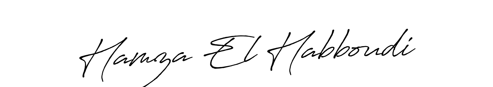 Similarly Antro_Vectra_Bolder is the best handwritten signature design. Signature creator online .You can use it as an online autograph creator for name Hamza El Habboudi. Hamza El Habboudi signature style 7 images and pictures png