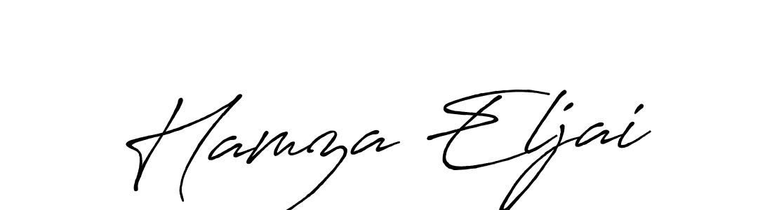 Similarly Antro_Vectra_Bolder is the best handwritten signature design. Signature creator online .You can use it as an online autograph creator for name Hamza Eljai. Hamza Eljai signature style 7 images and pictures png