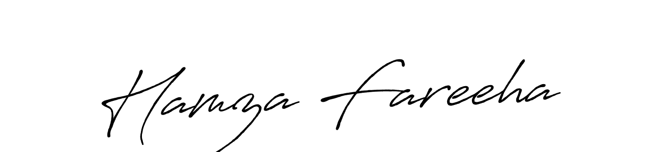 Antro_Vectra_Bolder is a professional signature style that is perfect for those who want to add a touch of class to their signature. It is also a great choice for those who want to make their signature more unique. Get Hamza Fareeha name to fancy signature for free. Hamza Fareeha signature style 7 images and pictures png