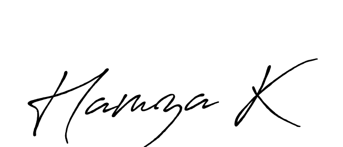 This is the best signature style for the Hamza K name. Also you like these signature font (Antro_Vectra_Bolder). Mix name signature. Hamza K signature style 7 images and pictures png