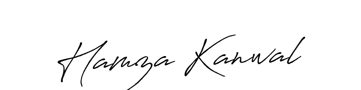 The best way (Antro_Vectra_Bolder) to make a short signature is to pick only two or three words in your name. The name Hamza Kanwal include a total of six letters. For converting this name. Hamza Kanwal signature style 7 images and pictures png