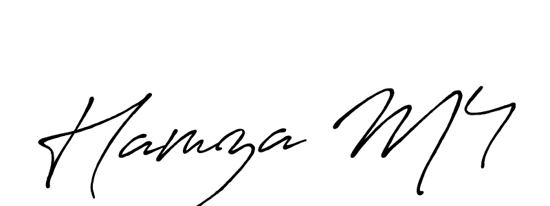 Similarly Antro_Vectra_Bolder is the best handwritten signature design. Signature creator online .You can use it as an online autograph creator for name Hamza M4. Hamza M4 signature style 7 images and pictures png