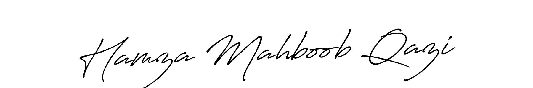 Similarly Antro_Vectra_Bolder is the best handwritten signature design. Signature creator online .You can use it as an online autograph creator for name Hamza Mahboob Qazi. Hamza Mahboob Qazi signature style 7 images and pictures png
