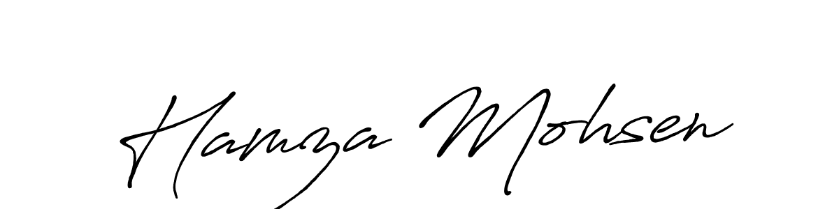 Make a beautiful signature design for name Hamza Mohsen. Use this online signature maker to create a handwritten signature for free. Hamza Mohsen signature style 7 images and pictures png