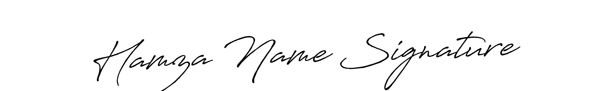 It looks lik you need a new signature style for name Hamza Name Signature. Design unique handwritten (Antro_Vectra_Bolder) signature with our free signature maker in just a few clicks. Hamza Name Signature signature style 7 images and pictures png