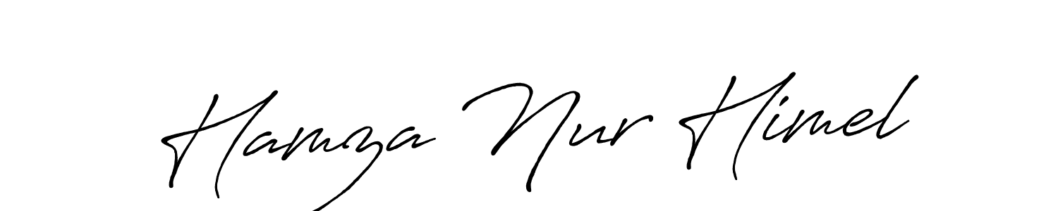 It looks lik you need a new signature style for name Hamza Nur Himel. Design unique handwritten (Antro_Vectra_Bolder) signature with our free signature maker in just a few clicks. Hamza Nur Himel signature style 7 images and pictures png