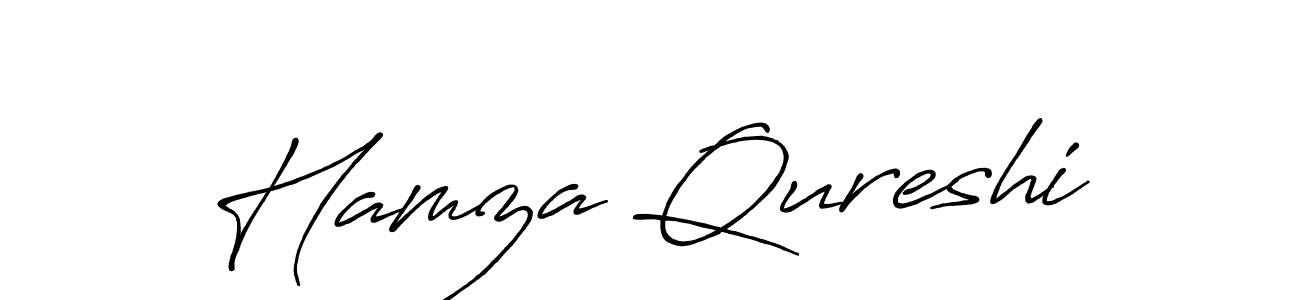 Use a signature maker to create a handwritten signature online. With this signature software, you can design (Antro_Vectra_Bolder) your own signature for name Hamza Qureshi. Hamza Qureshi signature style 7 images and pictures png