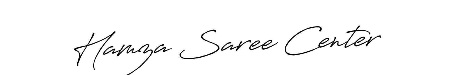 Antro_Vectra_Bolder is a professional signature style that is perfect for those who want to add a touch of class to their signature. It is also a great choice for those who want to make their signature more unique. Get Hamza Saree Center name to fancy signature for free. Hamza Saree Center signature style 7 images and pictures png