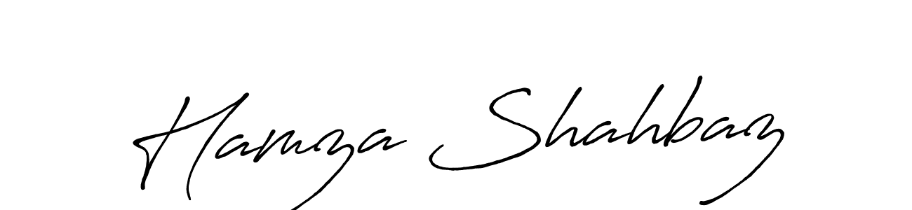 You should practise on your own different ways (Antro_Vectra_Bolder) to write your name (Hamza Shahbaz) in signature. don't let someone else do it for you. Hamza Shahbaz signature style 7 images and pictures png