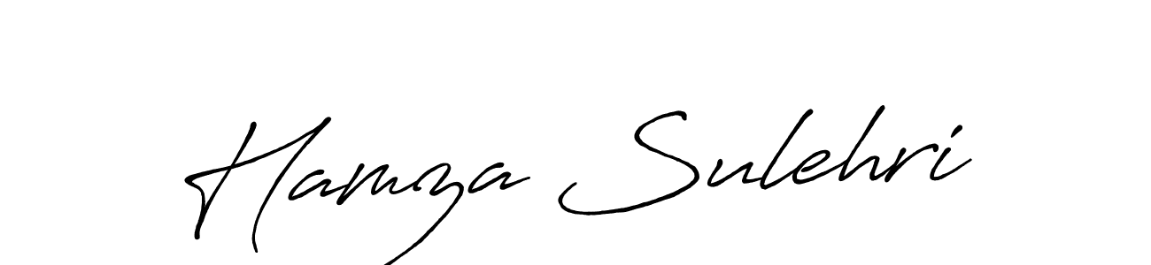 Make a beautiful signature design for name Hamza Sulehri. With this signature (Antro_Vectra_Bolder) style, you can create a handwritten signature for free. Hamza Sulehri signature style 7 images and pictures png